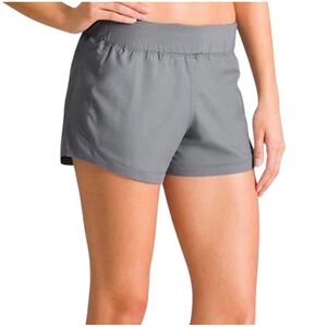 Athleta Go the Distance Shorts Women's L Gray Running Athletic Training